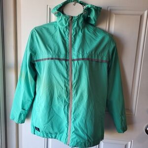 Ladies Simply Southern rain jacket windbreaker size small light green